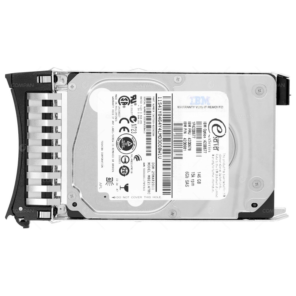 42D0678 IBM HDD 146GB 15K SAS 6G 2.5" SFF HOT-SWAP